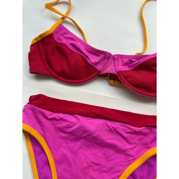 L Space Colorblock Missy Bikini Top & French Bottom - Picture 6 of 6